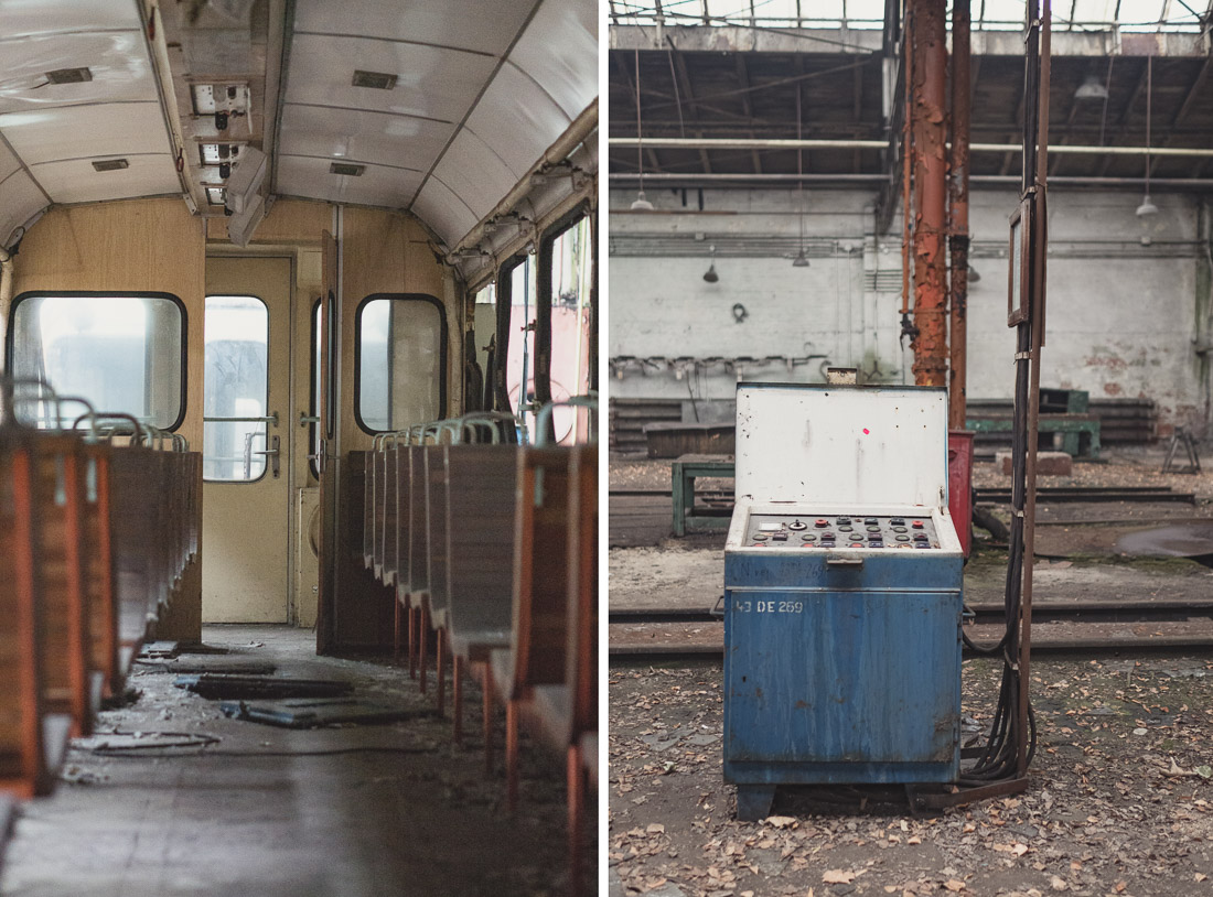 anna rusilko fotografia photography opuszczony zakład naprawy kolei pociągi urbex abandoned trains
